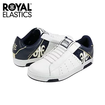 【Royal Elastics】男-Icon 休閒鞋-白藍/金標(02073-035)US8白藍/金標