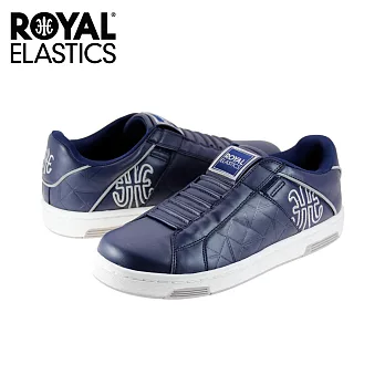 【Royal Elastics】男-Icon Alpha 休閒鞋-藍/網格壓紋(02073-558)US7藍/網格壓紋