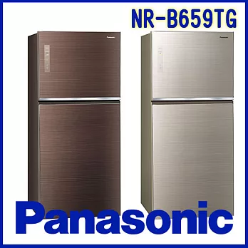 Panasonic 國際牌 650L ECONAVI無邊框玻璃系列NR-B659TG-T 翡翠棕