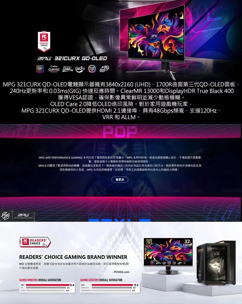 MSI微星 321CURX - 詳情5