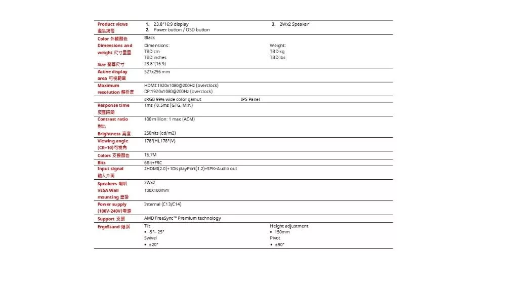 Acer宏碁 XV240Y - 詳情2