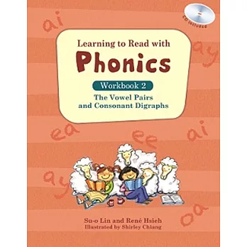 Learning to Read with Phonics:Workbook 2 母音組和特殊子音的發音練習本(CDs)