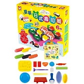 3Q小麥黏土:豪華日式壽司組(內附6色小麥黏土(共150g) +1本DIY教學手冊+15個模具)