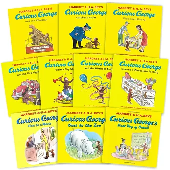Curious George 10 Book Set 好奇猴喬治套書(10冊合售)