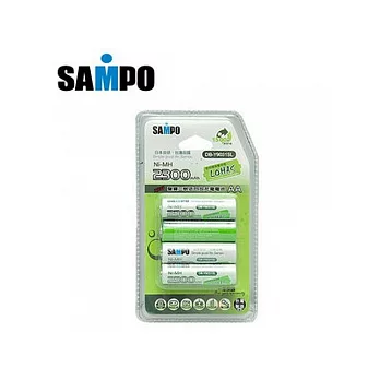 SAMPO3號低自放充電電池AA2300mAh*4入