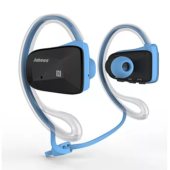 Jabees BSport 藍芽立體聲運動型耳掛式耳機(藍色)