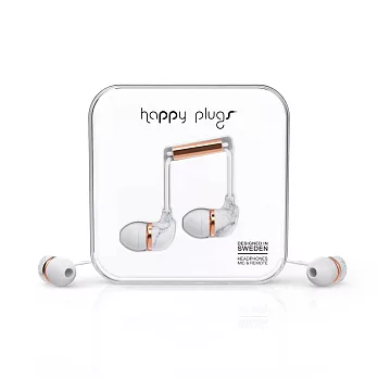 Happy Plugs 特仕限定款入耳式耳機 -大理石紋/玫瑰金