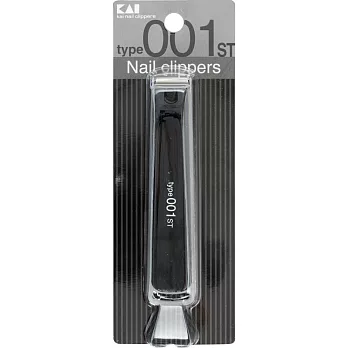 日本貝印平口抗菌指甲刀(001/M/黑) KE-0117