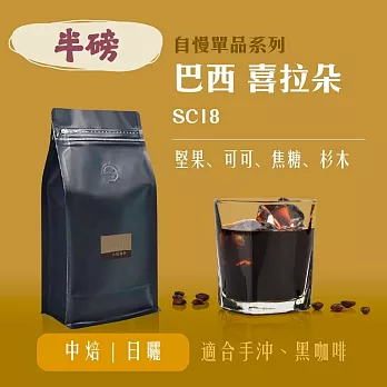 【大隱珈琲】巴西 喜拉朵Cerrado 嚴選咖啡豆(半磅)