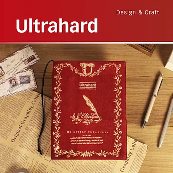 Ultrahard Bookplate 藏書票書衣系列﹣鵝毛筆(酒紅)