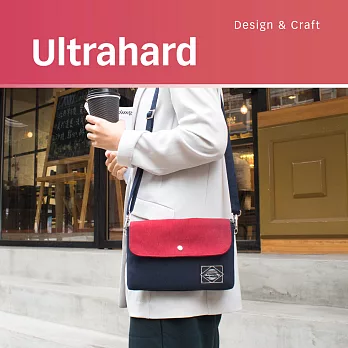 Ultrahard Masterpiece Map 雙層斜背包-紅藍