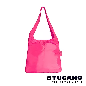 TUCANO COMPATTO 超輕量折疊收納簡便購物袋-粉紅