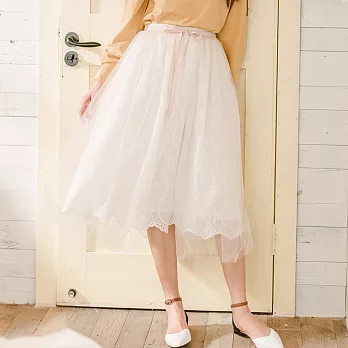 安妮陳｜女王的新衣｜原創設計純色兩件套半身裙 S-L　S白色