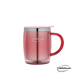 【THERMOcafe】凱菲不鏽鋼真空隔溫杯0.35L(DOM─350SH─PCH)粉桃色