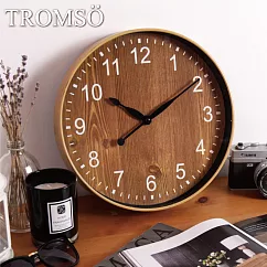TROMSO北歐木質格調─靜音掃描時鐘─典藏胡桃木