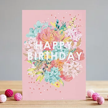 【LOUISE TILER】Orange Birthday #生日卡 #花卉 #英國進口 #PO006
