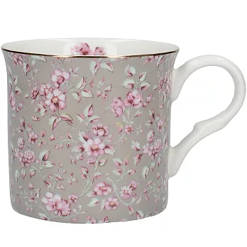 《CreativeTops》Katie金邊骨瓷馬克杯(碎花灰230ml)