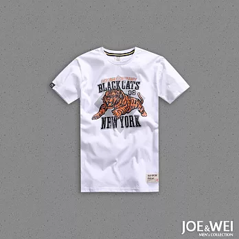【JOE & WEI】老虎刺青插畫短TEE-XL XL白色