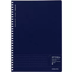 KOKUYO Soft線圈點線筆記本索引系列B5 ─點線藍