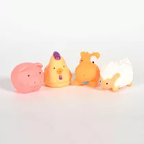 Crown Monkey 寶寶洗澎澎!戲水學習玩具4入(可愛動物)盒裝