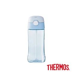 【THERMOS膳魔師】Tritan兒童吸管瓶0.45L(F4011T─BLA)淺藍色