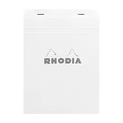 【Rhodia】N°16 上掀式筆記本_橫線留邊內頁80張_白色