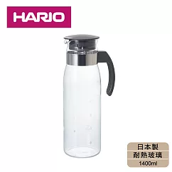 【日本HARIO】耐熱玻璃冷水壺─1400ml(灰色)
