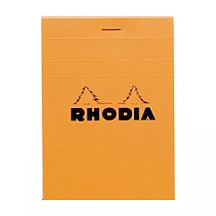 【Rhodia|Basic】N°12 上掀式筆記本_8.5x12_ 5x5方格_80g_80張_橘皮