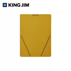 【KING JIM】Sand It文件夾 芥黃 A4直向 (2572─YL)