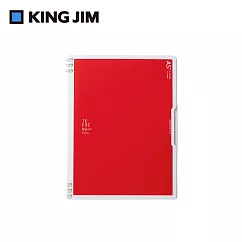 【KING JIM】TEFRENU Flap雙扣環式筆記本 A5 (9804TE─RD) 紅色