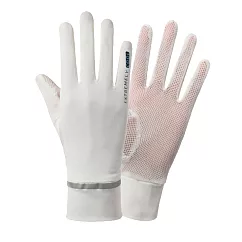 【EZlife】透氣冰絲防滑觸屏防曬手套─ 白色