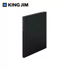 【KING JIM】防水防塵收納資料夾 A4/6夾鏈袋 黑色(8732H─BK)
