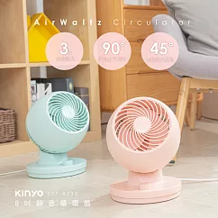 【KINYO】8吋靜音循環扇|電風扇 CCF─8230 馬卡龍藍