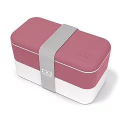 Monbento / 雙層餐盒─ 野莓紅/白