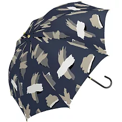 【a.s.s.a】水彩塗鴉 遮光遮熱防水晴雨直傘 ‧ 深藍