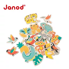 【法國Janod】雨林大冒險─動物遊戲磁貼