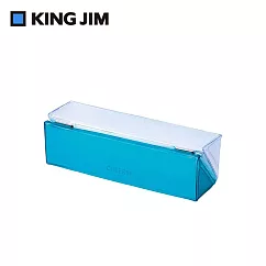 【KING JIM】CHEERS! PVC磁吸方形鉛筆盒 綠色 (CH2182T─GN)