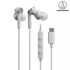鐵三角 ATH─CKS330C 線控耳塞式耳機 (USB Type─C專用) 白色