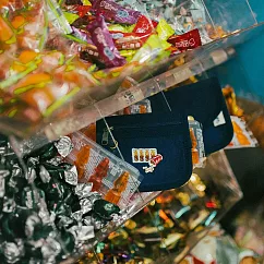 【一帆布包】臺灣老派菓子─帆布口袋零錢包─ 可樂糖