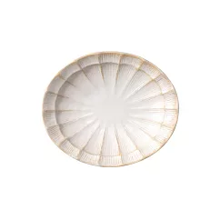 【Tojiki Tonya】美濃燒|Suzune 陶瓷小皿9cm ‧ 香草白