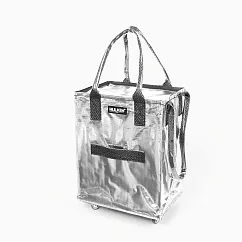 HULKEN® 浩肯包2.0 大型購物車 環保購物袋 折疊推車 銀(中) 銀色