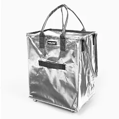 HULKEN® 浩肯包2.0 大型購物車 環保購物袋 折疊推車 銀(大) 銀色