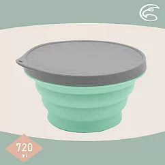 ADISI 隨身折疊碗 AS23081 (720ml) / 城市綠洲 (矽膠碗 隔熱墊 砧板 菜盤 食物容器) 粉綠