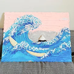 【OKTO心靈畫布】名畫系列|DIY輕黏土 巨浪