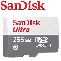 代理商公司貨 SanDisk 256GB 100MB/s Ultra microSDXC UHS─I 記憶卡 白卡