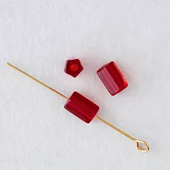 【MIYUKI FACTORY】希臘神話風 捷克玻璃珠(袋裝) 4x6mm ‧ 紅寶石
