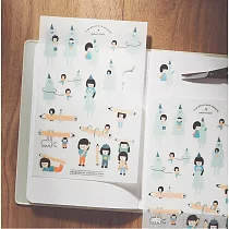 【右手超人】抱抱鬼和鉛筆/轉印貼紙(一份2張)