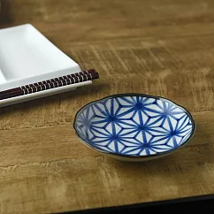 【日本Yamani】美濃燒|日式和青 陶瓷小皿11.5cm ‧ 麻葉