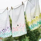 【日本Habituel】竹纖維防臭 萬用擦拭布巾 ‧ 三色堇