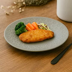 【日本Yamani】美濃燒|靜謐小花 陶瓷淺盤16.7cm ‧ 灰